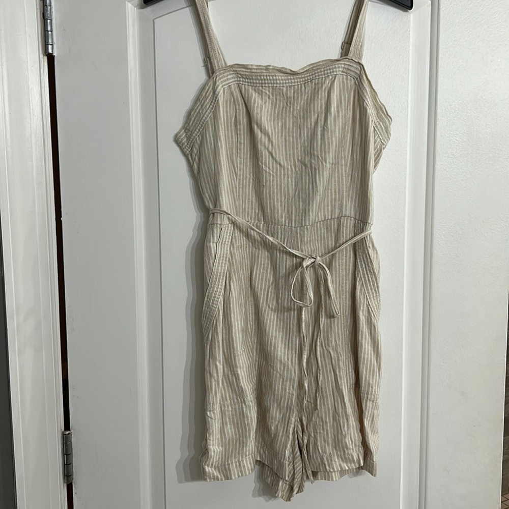 Striped Linen Romper